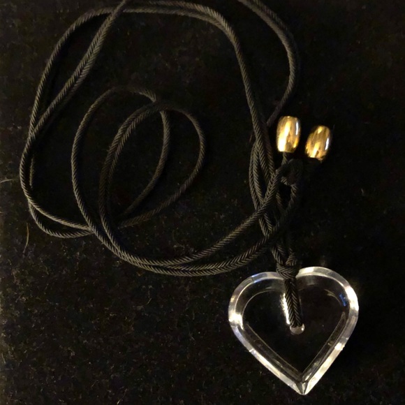 - Vintage Rare Baccarat crystal heart neckla… - Picture 9 of 11